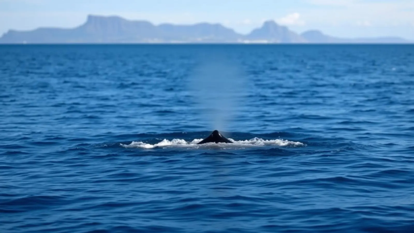 Cétacé remontant en surface dans les eaux de l’Atlantique au large de Ponta Delgada