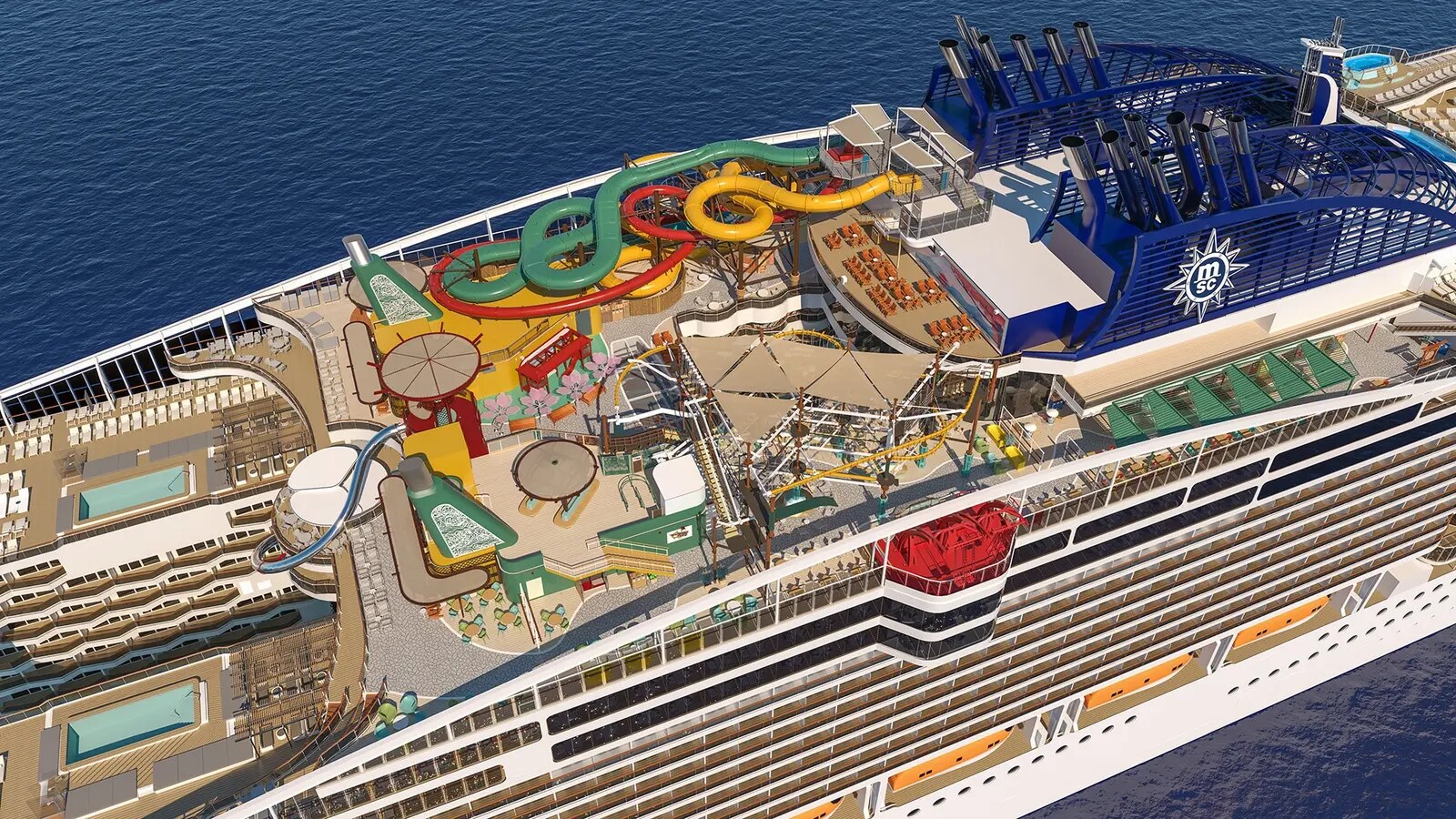 The Harbour et les espaces familiaux du MSC World Asia