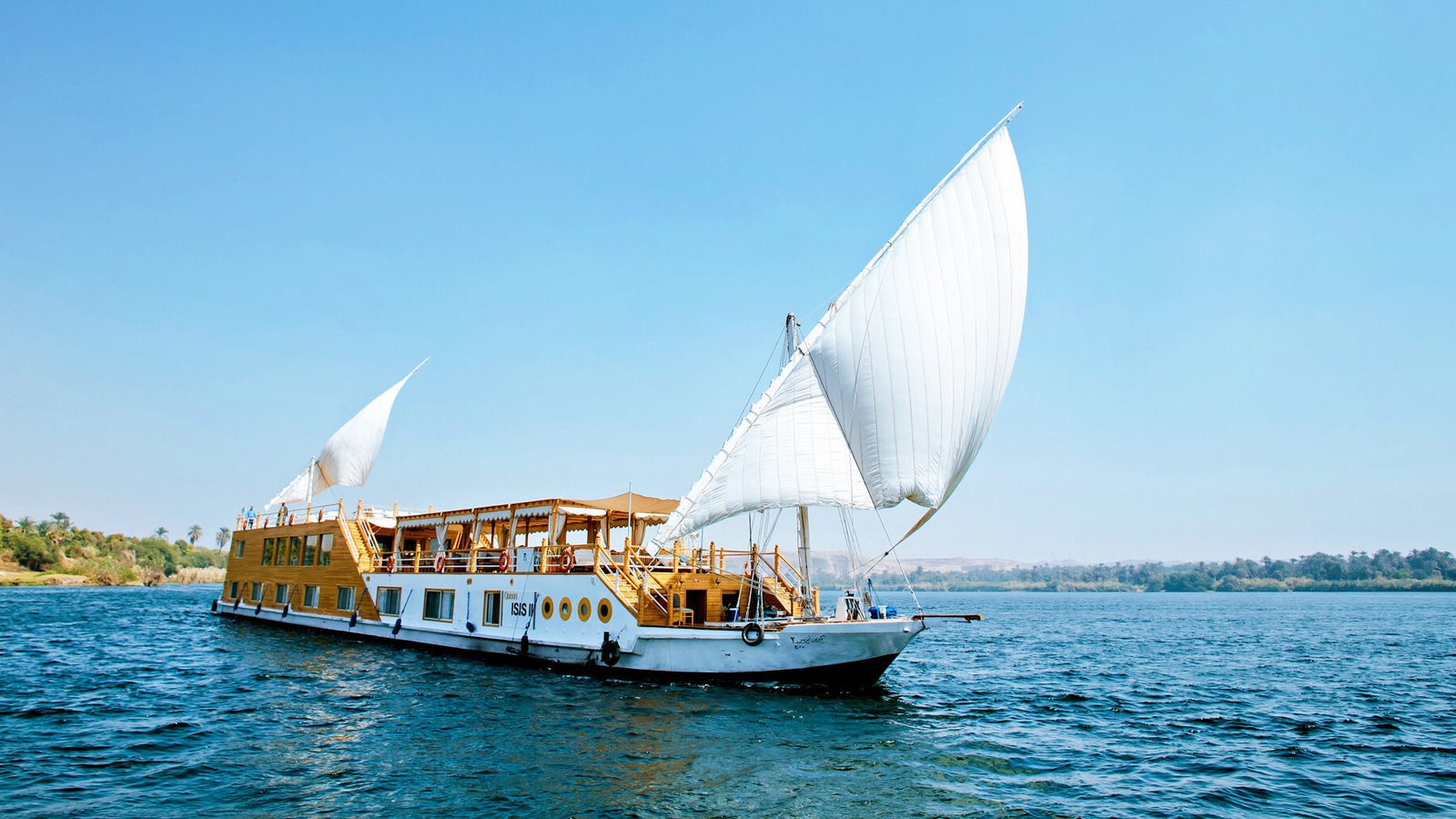 Queen Isis II, dahabieh Rivages du Monde naviguant sur le Nil